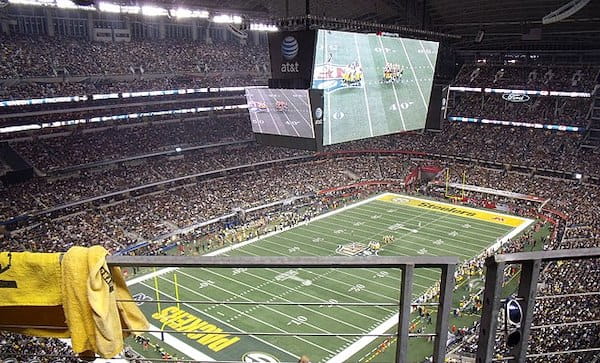 Super Bowl 2011 im AT&T Stadium von Dallas