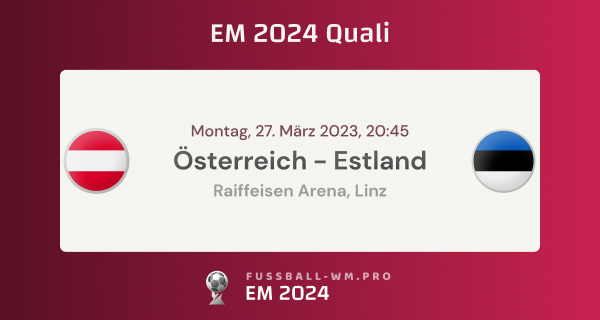 Österreich - Estland am 27.03.2023