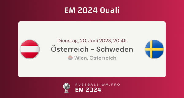 Prognose & Tipp zu Österreich - Schweden