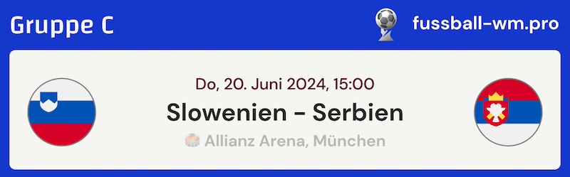 EM-Tipp, Slowenien - Serbien, 20.6