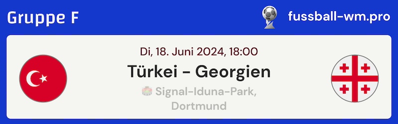 Tipp: Türkei vs Georgien, 18.6