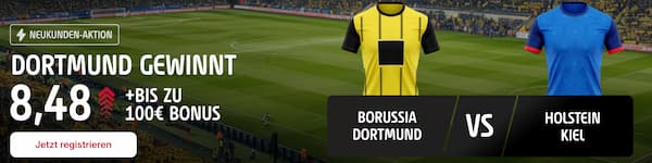 700% bessere Quote bei Tipico auf BVB besiegt Kiel