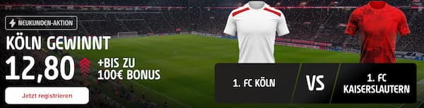 8-fache Tipico Quote auf Köln gewinnt gegen Kaiserslautern