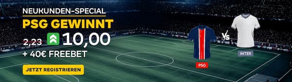 10er Quote auf PSG-Sieg im CL-Finale bei Merkur Bets!