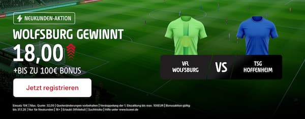 Quote 18 bei Tipico auf Wolfsburg besiegt Hoffenheim