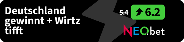 erhöhte Quote bei NEO.bet zu Deutschland - Frankreich