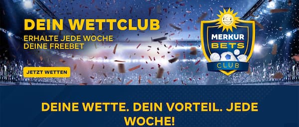 Hol dir im Zuge der Klub WM jede Woche eine Freebet bei Merkur Bets!