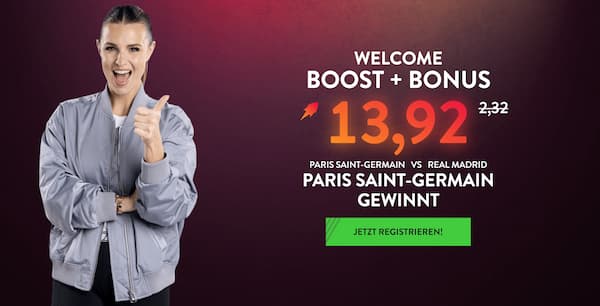 6fache Quoten auf einen Sieg von PSG gegen Real Madrid im Semifinale der Klub WM!