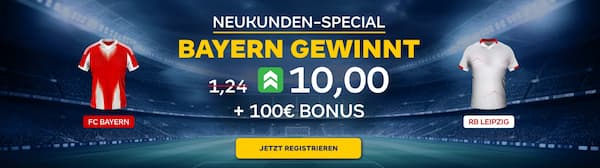 10er Quote bei Merkur Bets auf Bayern besiegen Leipzig