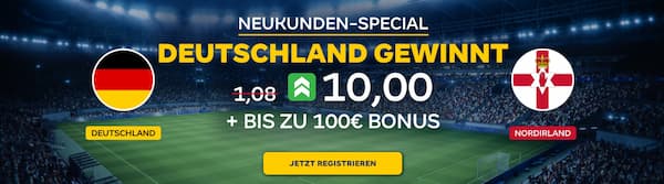 10er Quote bei Merkur Bets auf Deutschland besiegt Nordirland