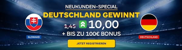 10er Quote bei Merkur Bets auf Deutschland besiegt Slowakei