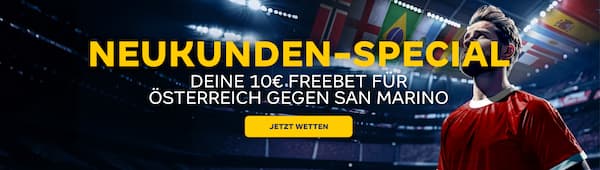 Freiwette bei Merkur Bets zu Österreich - San Marino