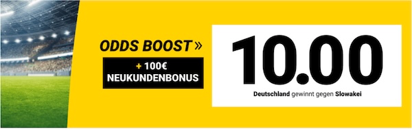 Interwetten Boost GER SVK Quote 10,0 - 17.11.