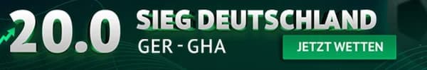 Oddset Boost zu Deutschland vs Ghana