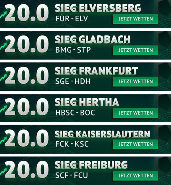 Oddset Boost zum 26. Spieltag