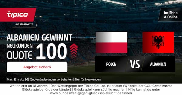 Polen Albanien Quoten bei Tipico