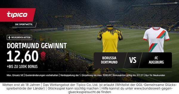 tipico boost auf dortmund gewinnt gegen augsburg