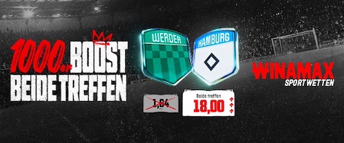 Winamax Boost 18.4. Bremen HSV
