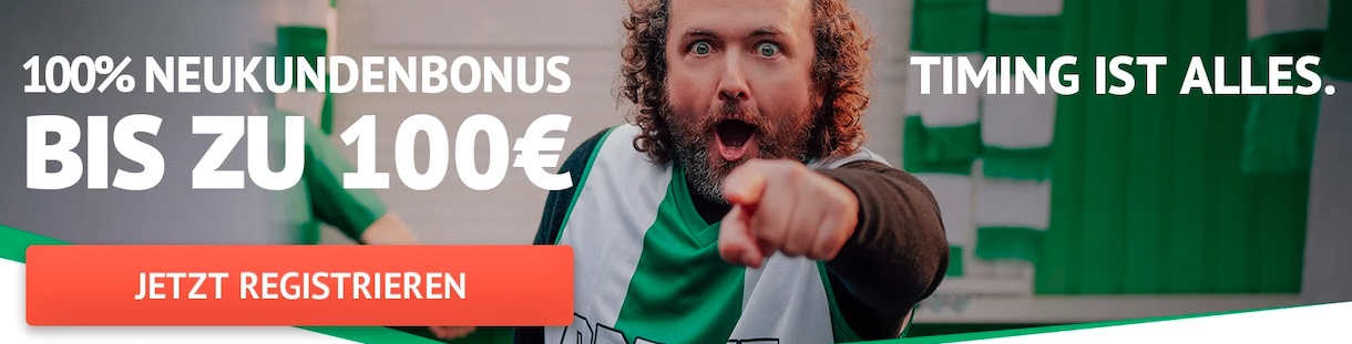 100% bis 100 € Oddset Bonus
