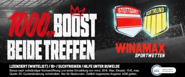 winamax 1000er boost auf beide treffen bei stuttgart dortmund