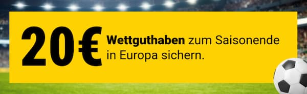 20 € Gratiswette bei Interwetten zum Saisonfinale