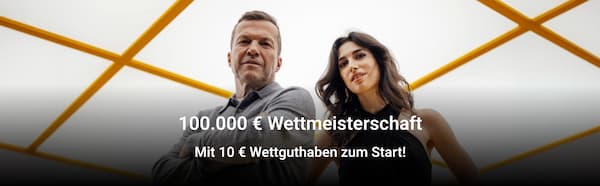 Sichere dir eine 10 € Freebet bei der Interwetten Wettmeisterschaft