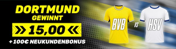 dazn bet super boost auf dortmund gewinnt gegen hsv
