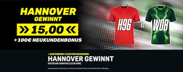 dazn bet hannover wolfsburg super boost