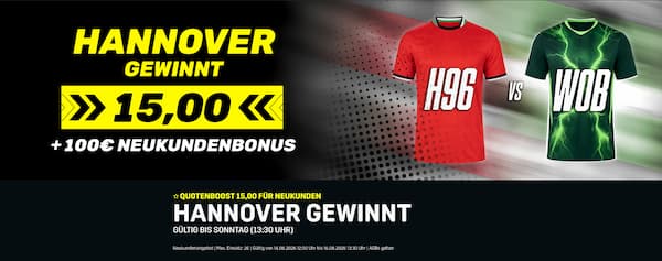 Hannover vs Wolfsburg Quoten bei DAZN Bet