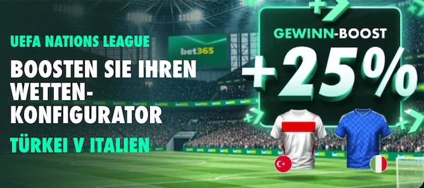 bet365 türkei italien gewinn boost