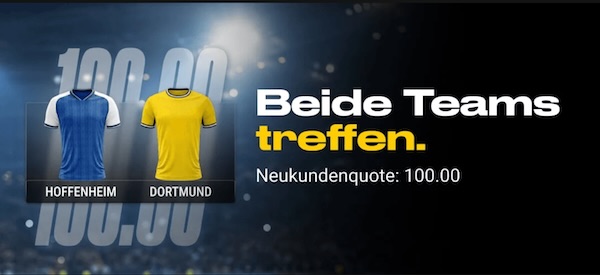 bwin neukunden boost auf hoffenheim und dortmund treffen beide