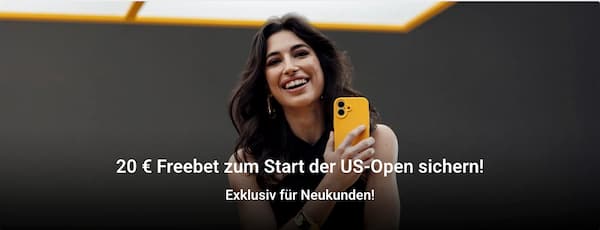20 Euro Interwetten Freebet zu den US Open