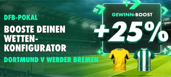 bet365 dortmund werder bremen gewinn boost zum dfb pokal