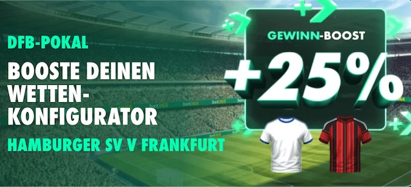 25% bet365 hamburger sv frankfurt gewinn boost zum dfb pokal