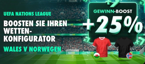 bet365 wales norwegen gewinn boost