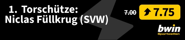 bwin mainz 05 werder price boost auf erster torschütze niclas füllkrug