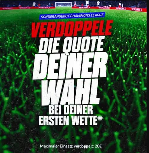 Doppelte Quote bei Winamax zur CL